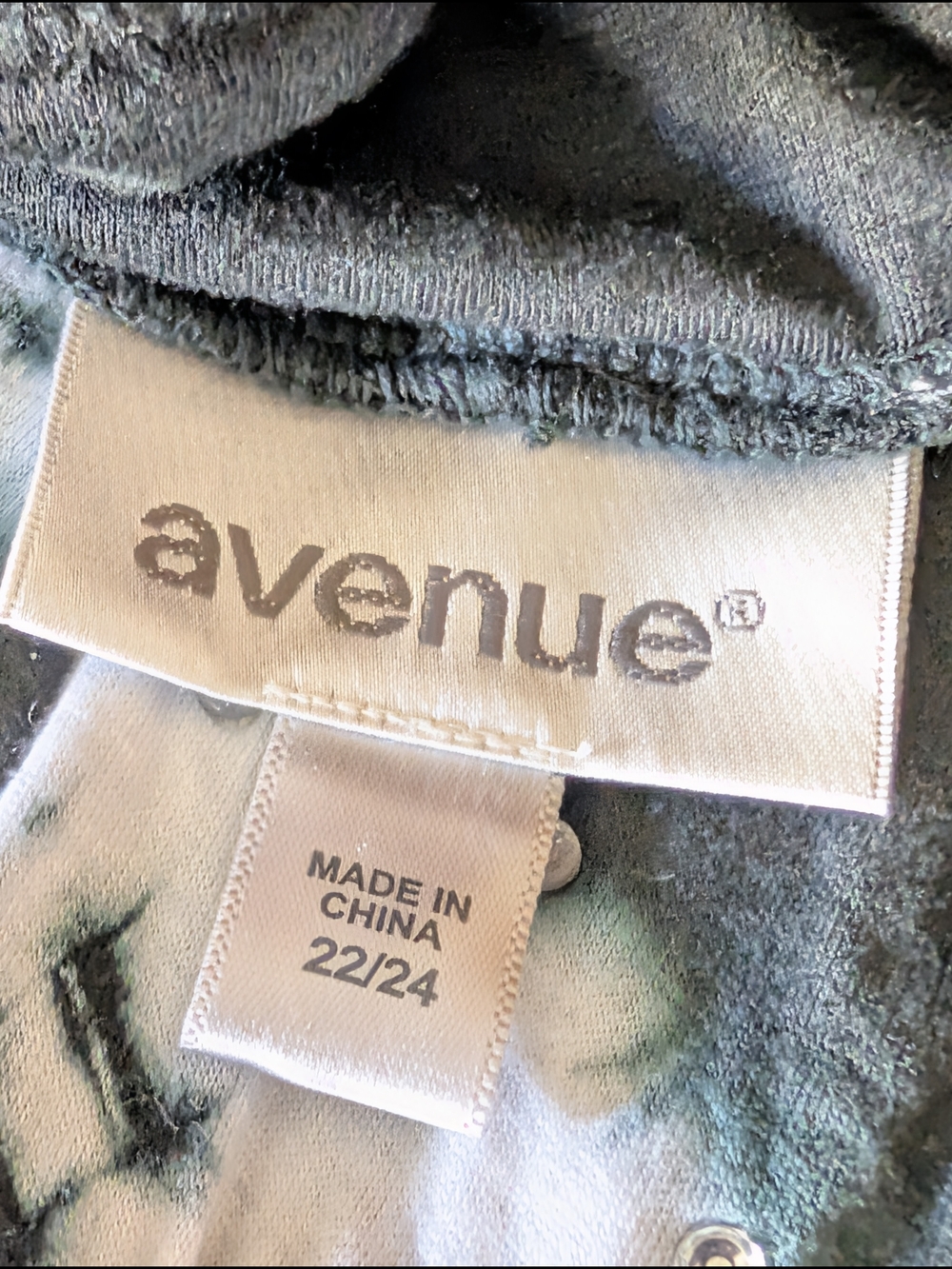 Avenue Black And White Tie-Dye Pattern Maxi Skirt Size 2X (22/24) - Picture 10 of 11